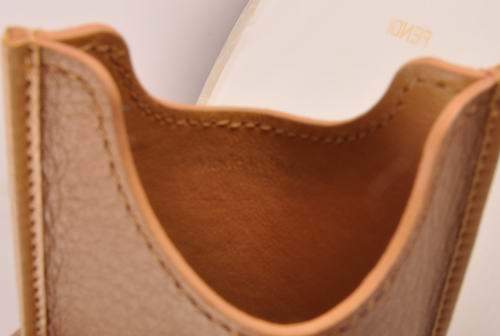 Celine Iphone Case - Celine 309 Brown Original Leather - Click Image to Close